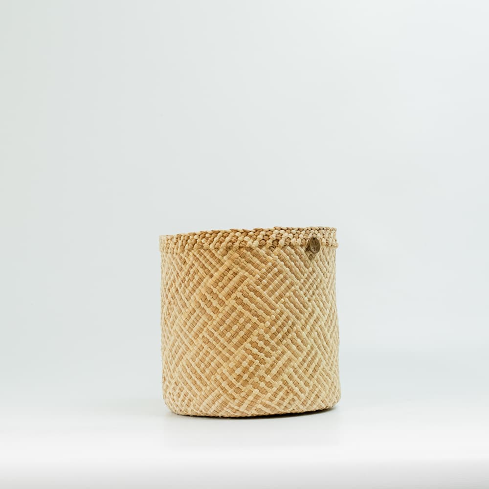 Canasto Iraca Cuadros - Imagen 2