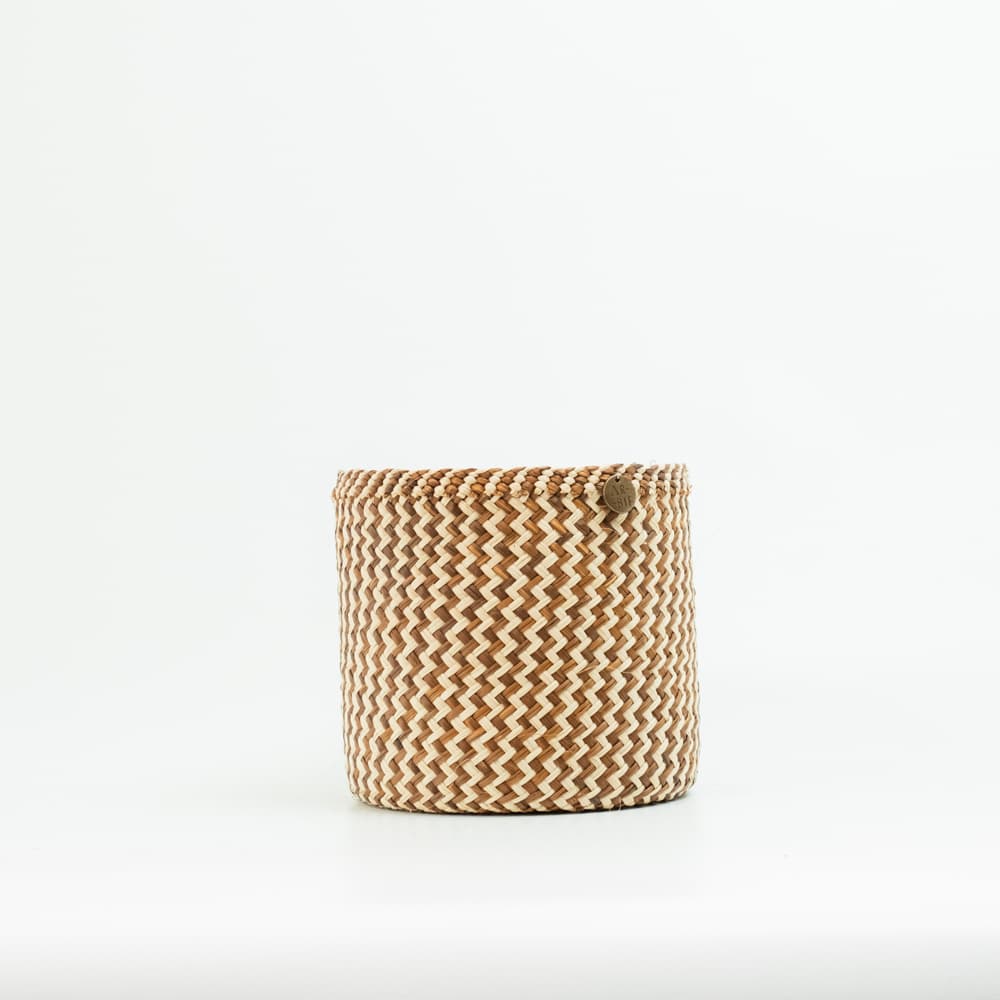 Canasto Iraca Zigzag