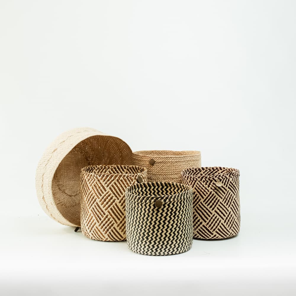 Canasto Iraca Cuadros - Imagen 16