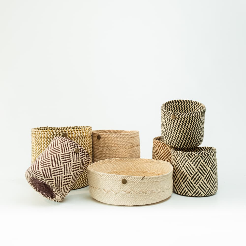 Canasto Iraca Cuadros - Imagen 18