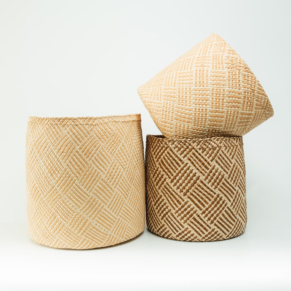 Canasto Iraca Cuadros - Imagen 20